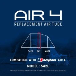 Eurohike Air 4 Replacement Air Tube (Middle - 542L) -Wildo Shop go 190062 z